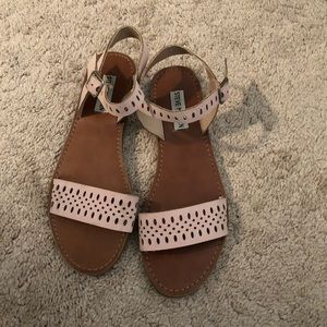 Blush Steve Madden Sandals with Cutout Detail